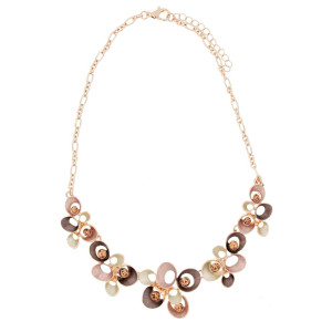 COLLANA ARMONIA CM 43+5 IN OTTONE