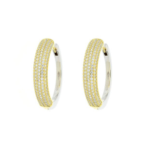 ORECCHINI BOCCOLE IN ARGENTO 925 MM 25