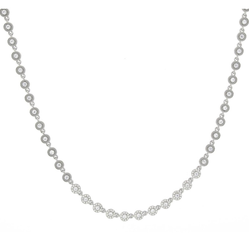 COLLANA CM 37+7 MINERVA IN ACCIAIO MM 6