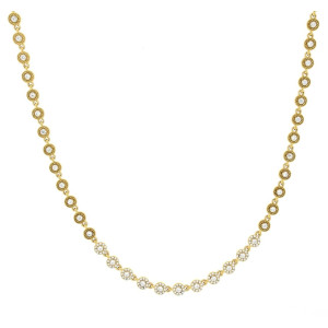 COLLANA CM 37+7 MINERVA IN ACCIAIO MM 6