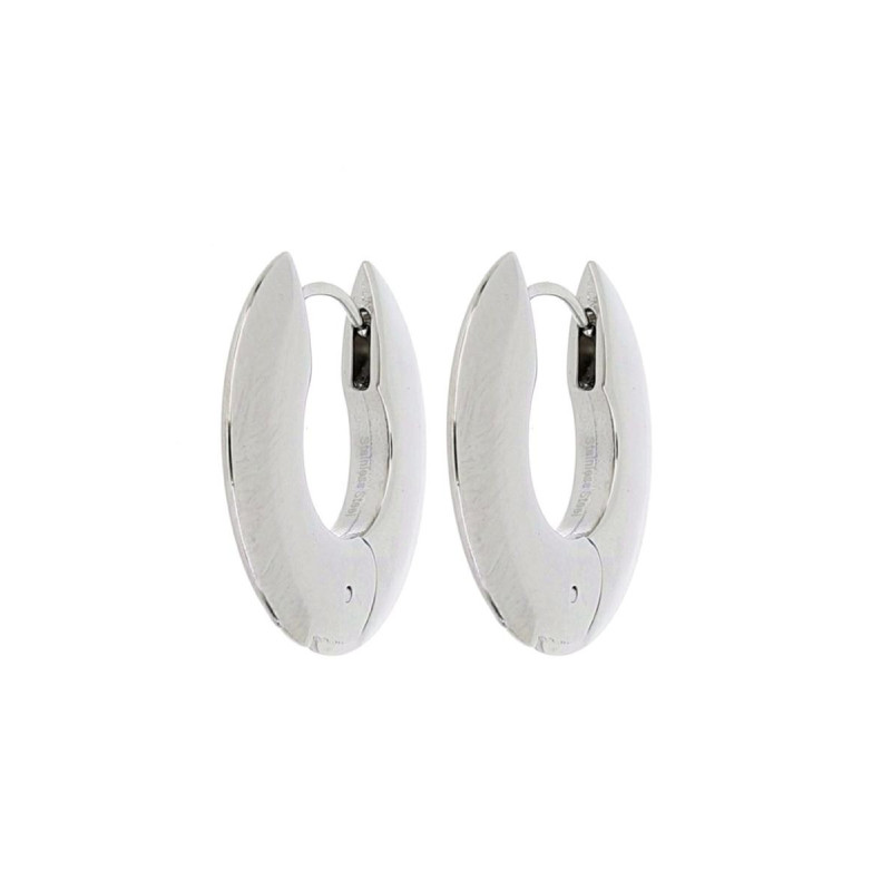 ORECCHINI CERCHIO ACCIAIO MM 25