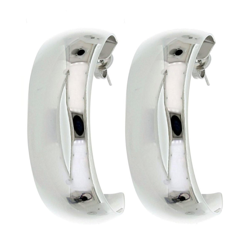ORECCHINI CERCHIO ACCIAIO MM 41