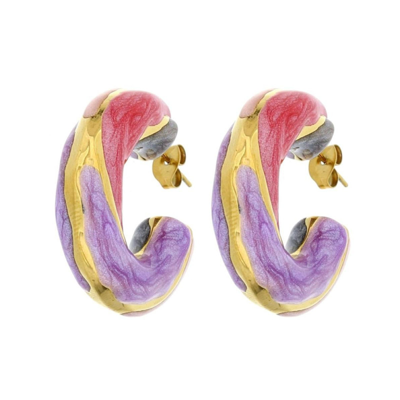 ORECCHINI CERCHIO ACCIAIO MM 30