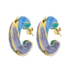 ORECCHINI CERCHIO ACCIAIO MM 30