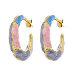 ORECCHINI CERCHIO ACCIAIO MM 33