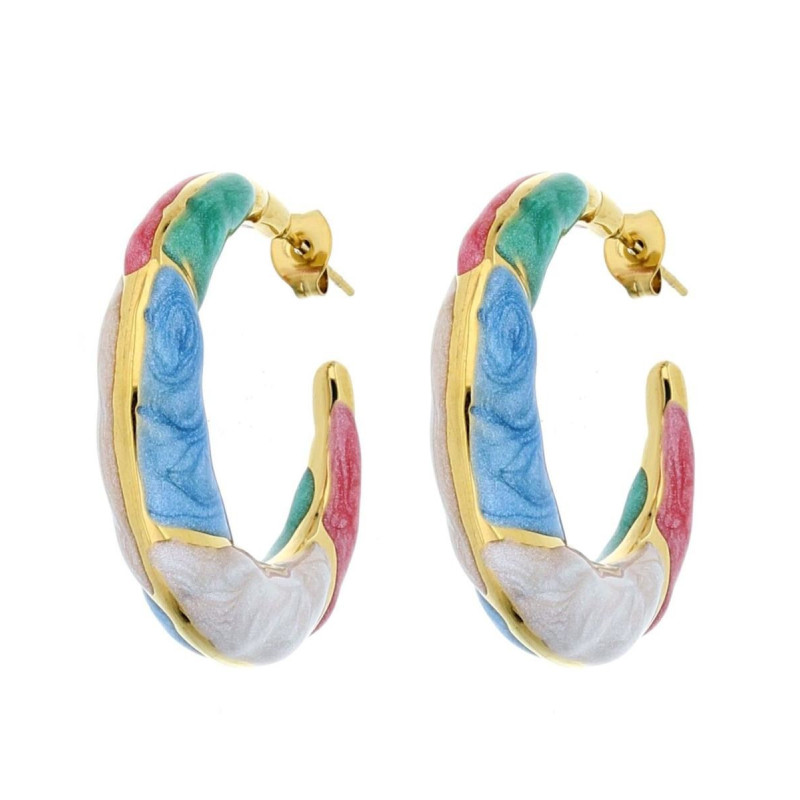 ORECCHINI CERCHIO ACCIAIO MM 33