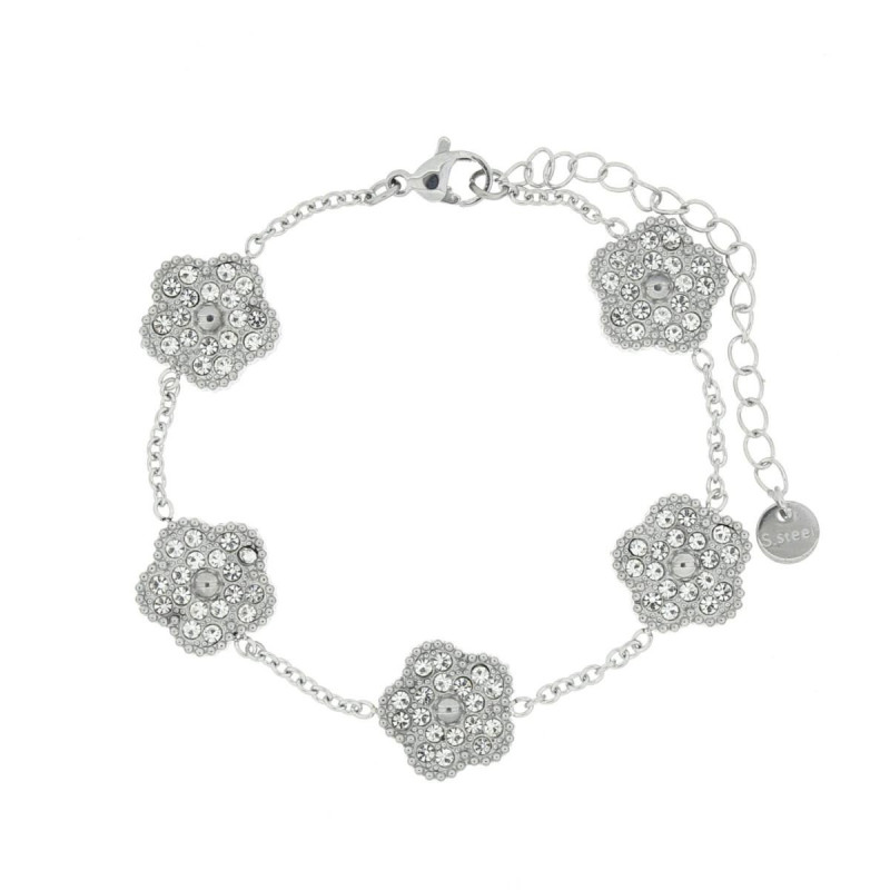 BRACCIALE CM 17+5 CALLIOPE IN ACCIAIO MM 13