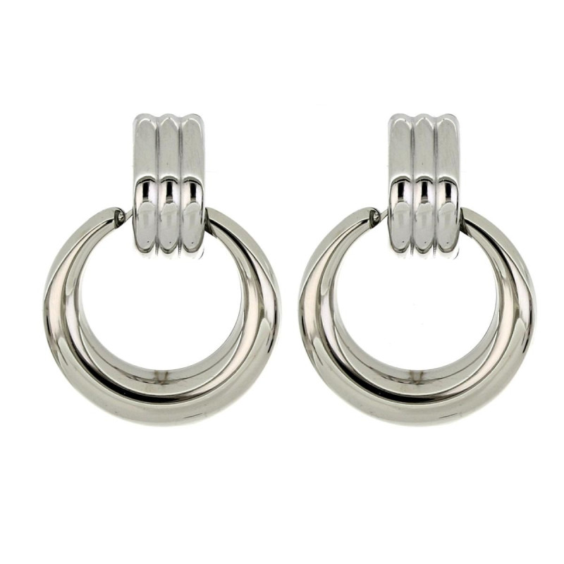 ORECCHINI CIRCE IN ACCIAIO MM 47x32