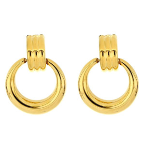 ORECCHINI CIRCE IN ACCIAIO MM 47x32