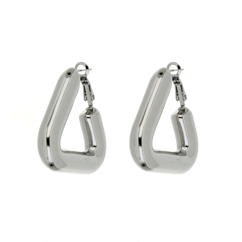 ORECCHINI CIRCE IN ACCIAIO MM 35x38