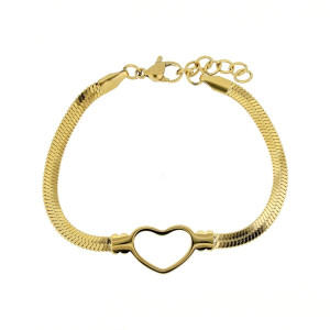 BRACCIALE CM 17+2 SNAKE IN ACCIAIO