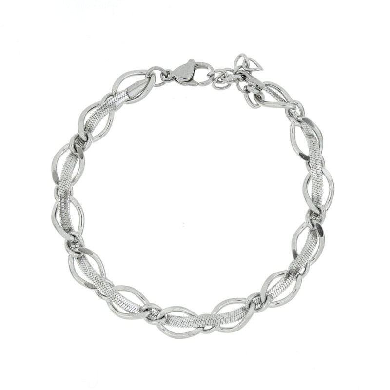 BRACCIALE CM 17+2 SNAKE IN ACCIAIO