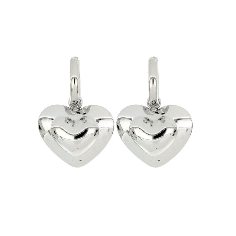 ORECCHINI CM 4 ASTERIA IN ACCIAIO CUORE MM 25