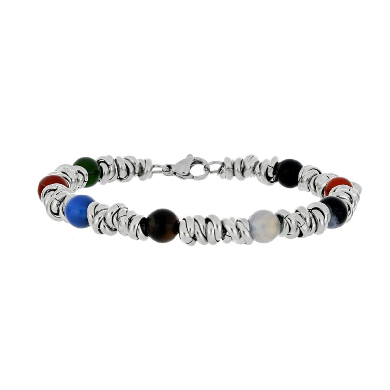 BRACCIALE UOMO ECO IN ACCIAIO CM 17+3