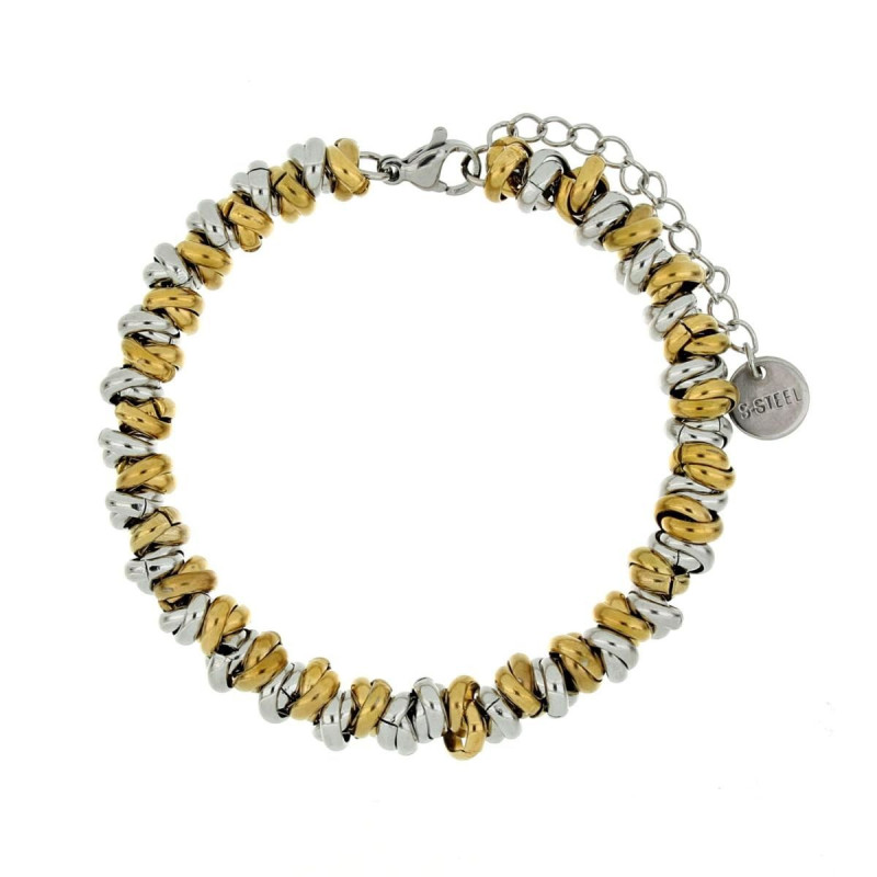BRACCIALE CM 17+4 TYCHE IN ACCIAIO
