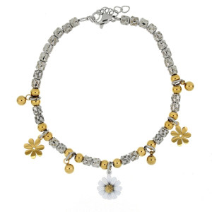 BRACCIALE CM 17+4 TYCHE IN ACCIAIO