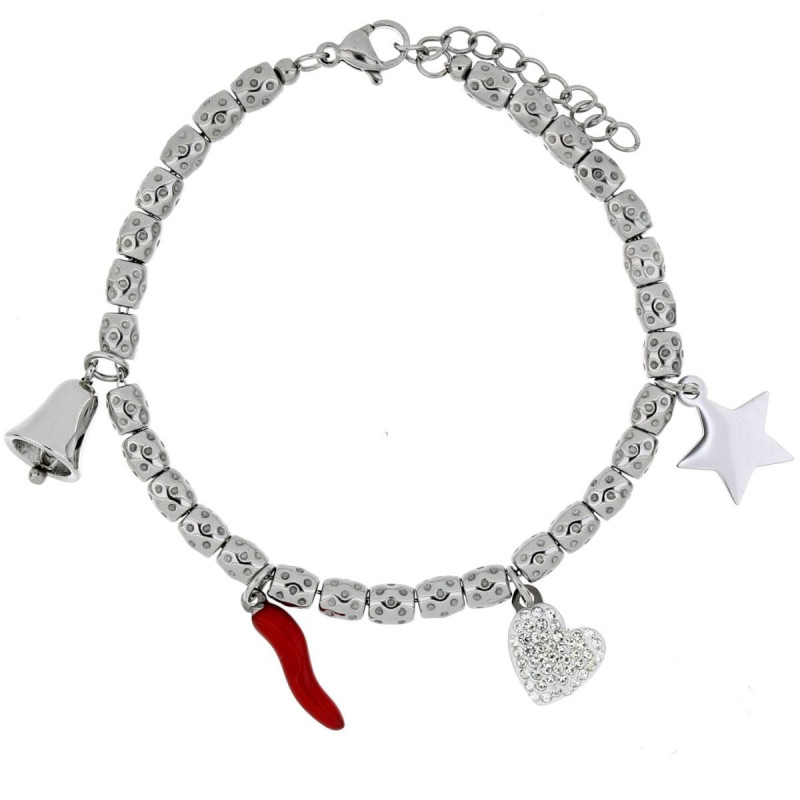 BRACCIALE CM 17+4 TYCHE IN ACCIAIO