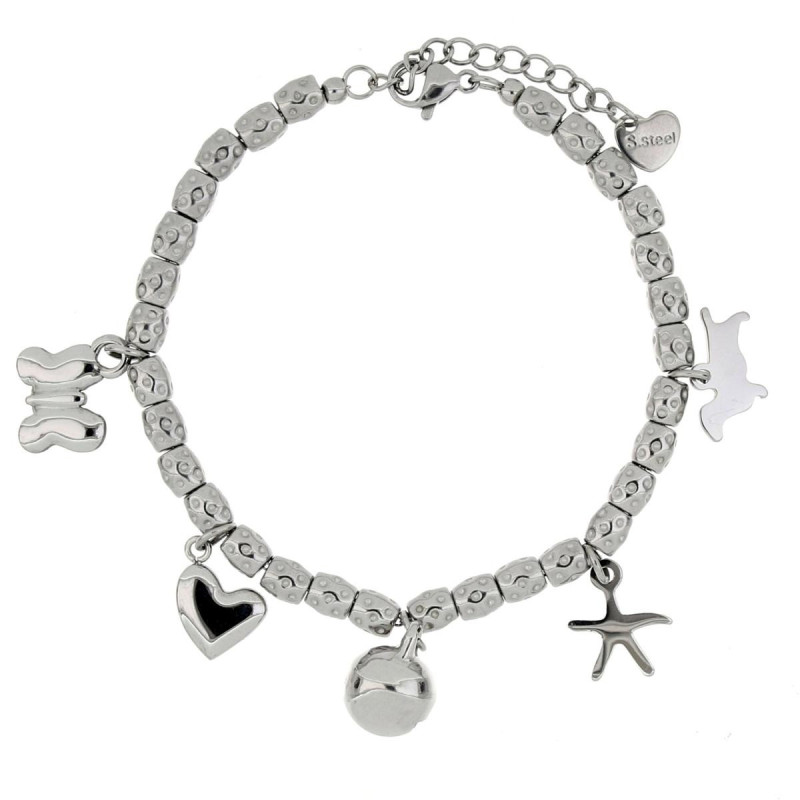 BRACCIALE CM 17+4 TYCHE IN ACCIAIO