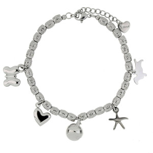 BRACCIALE CM 17+4 TYCHE IN ACCIAIO