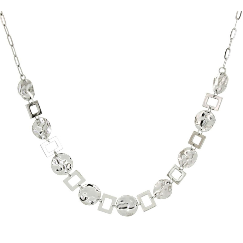 COLLANA CM 43+5 AFRODITE IN ACCIAIO MM 12 MM 10