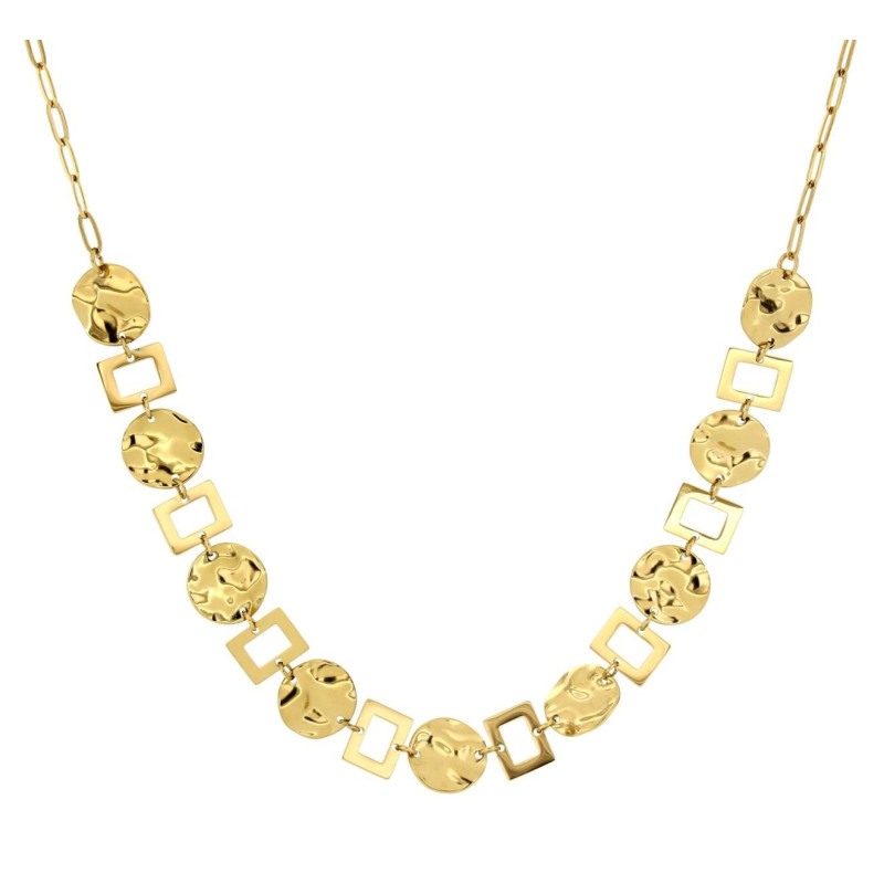COLLANA CM 43+5 AFRODITE IN ACCIAIO MM 12 MM 10