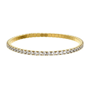 BRACCIALE TENNIS A MOLLA MM 3 IN ACCIAIO