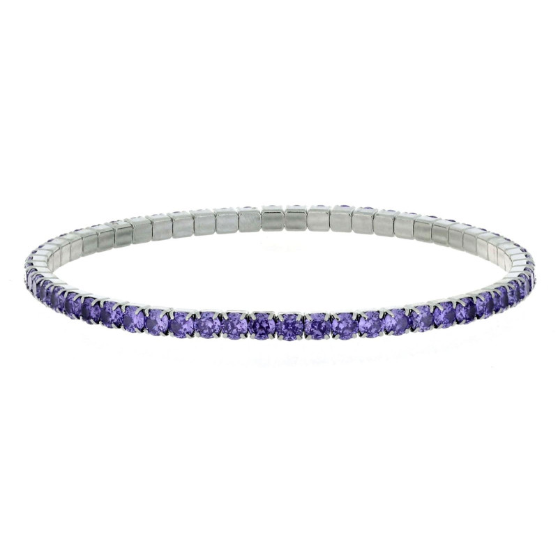 BRACCIALE TENNIS A MOLLA MM 3 IN ACCIAIO