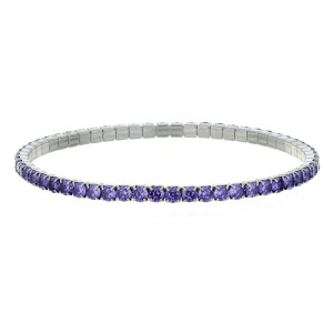 BRACCIALE TENNIS A MOLLA MM 3 IN ACCIAIO