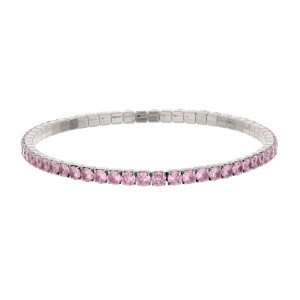 BRACCIALE TENNIS A MOLLA MM 3 IN ACCIAIO