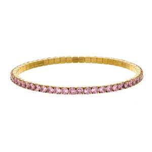 BRACCIALE TENNIS A MOLLA MM 3 IN ACCIAIO