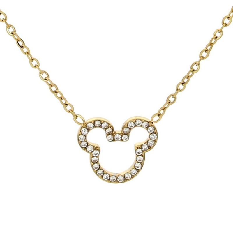 COLLANA "ADANA" CM 40+5 CON ZIRCONI IN ACCIAIO MM 11