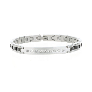 BRACCIALE CM 18+1 UOMO IN ACCIAIO MAGLIA ROLEX