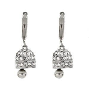 ORECCHINI BELLS IN ACCIAIO MM 8