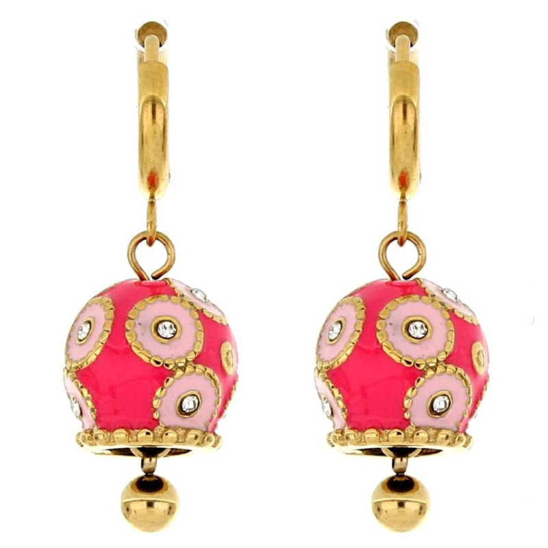 ORECCHINI BELLS IN ACCIAIO MM 12