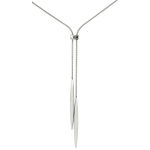 COLLANA IRIDE CON SALISCENDI CM 82 IN ACCIAIO MM 54