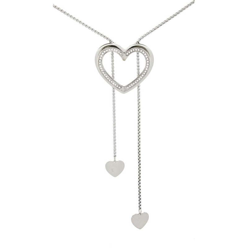 COLLANA IRIDE CON SALISCENDI CM 90 IN ACCIAIO MM 31