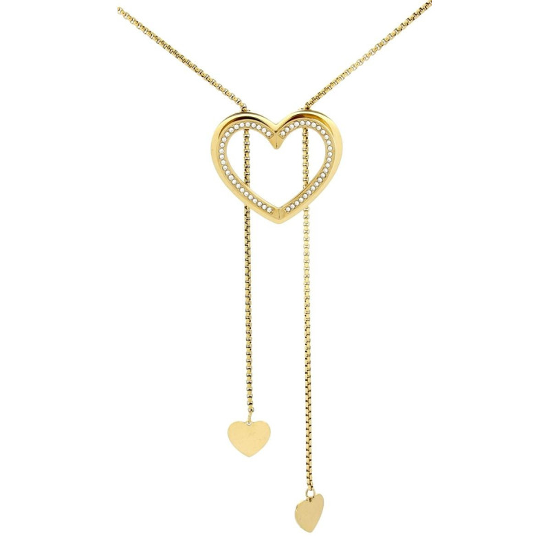 COLLANA IRIDE CON SALISCENDI CM 90 IN ACCIAIO MM 31