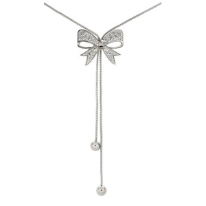 COLLANA IRIDE CON SALISCENDI CM 70 IN ACCIAIO MM 25