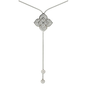 COLLANA IRIDE CON SALISCENDI CM 70 IN ACCIAIO MM 32