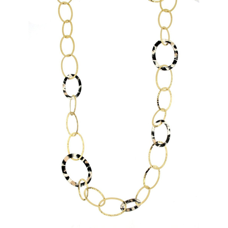 COLLANA PENELOPE IN ACCIAIO CM 80+3