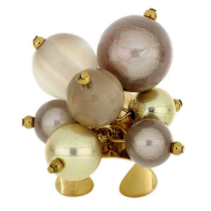 ANELLO FLORA  IN ACCIAIO