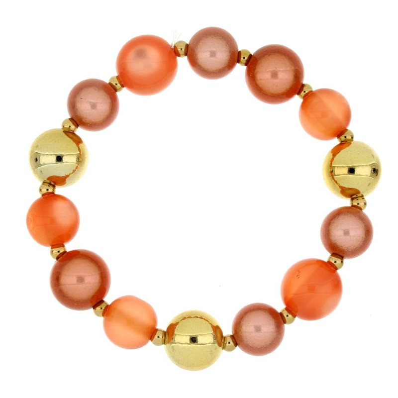 BRACCIALE FLORA  IN ACCIAIO MM 14