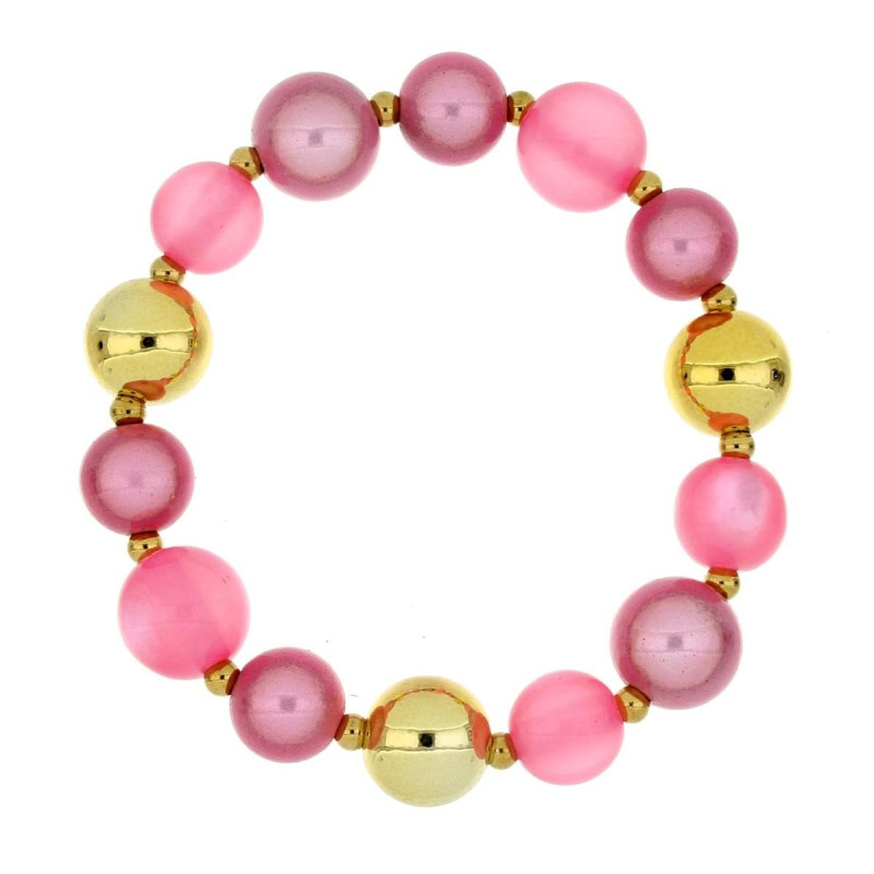 BRACCIALE FLORA  IN ACCIAIO MM 14