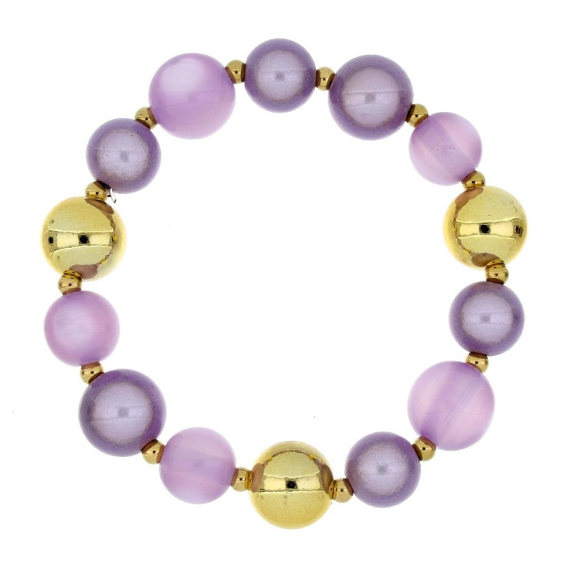 BRACCIALE FLORA  IN ACCIAIO MM 14