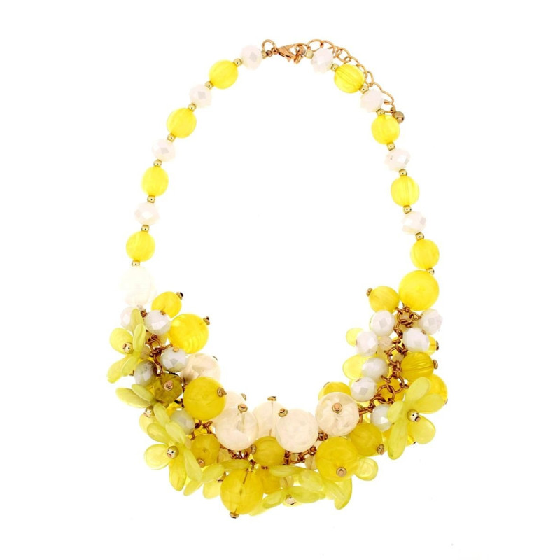 COLLANA FLORA CM 50+6  IN ACCIAIO