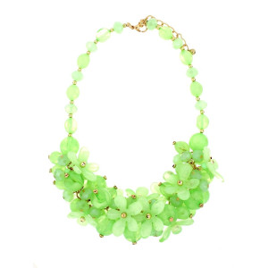 COLLANA FLORA CM 50+6  IN ACCIAIO