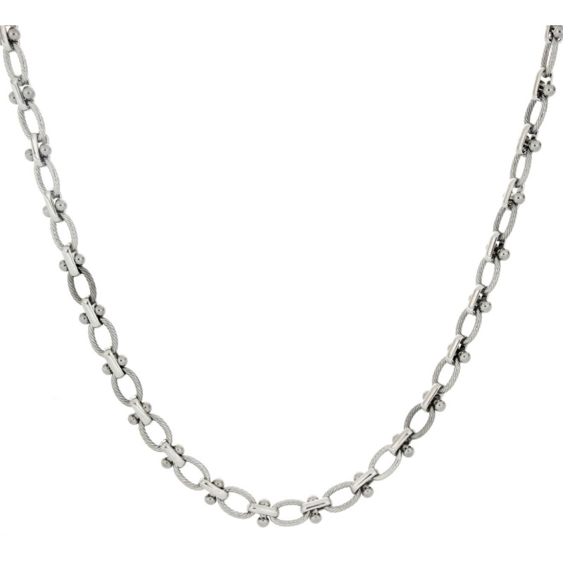 COLLANA CLIO CM 40+5  IN ACCIAIO