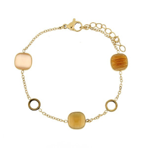 BRACCIALE LEDA CM 16+3  IN ACCIAIO