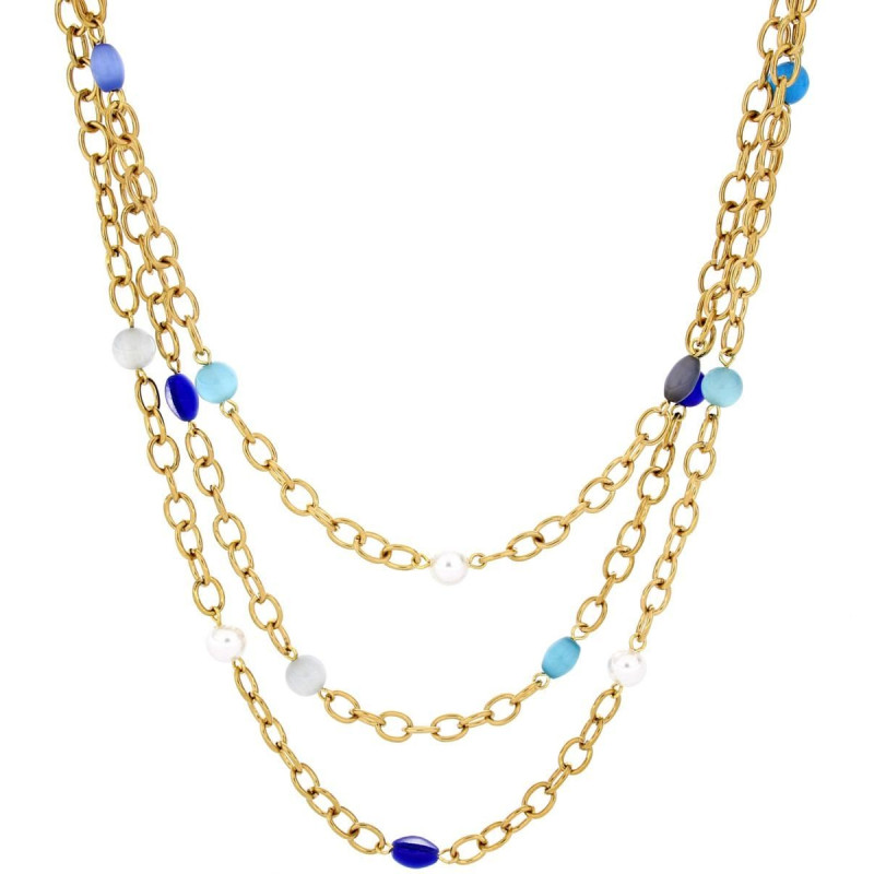 COLLANA LEDA CM 43+5 IN ACCIAIO