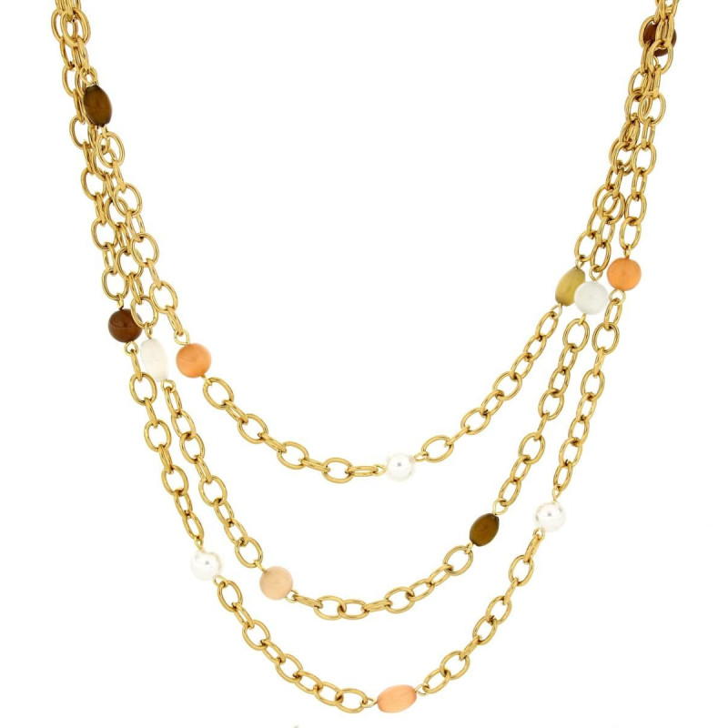 COLLANA LEDA CM 43+5 IN ACCIAIO